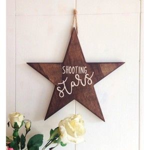 Vánoční nástěnná dekorace Shooting Star, 35 x 2 x 35 cm