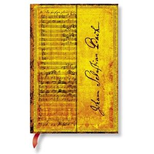Zápisník s tvrdou vazbou Paperblanks Bach, 10 x 14 cm