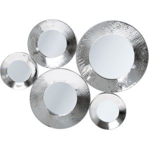 Nástěnné zrcadlo ve stříbrné barvě Kare Design Circoli
