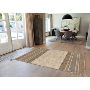 Ručně vyráběný bavlněný koberec Arte Espina Navarro 2917 Elfenbein, 80 x 150 cm