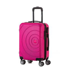 Růžový cestovní kufr Berenice Circle, 44 l