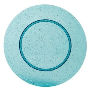 Modrý plastový talíř Navigate Bubble
