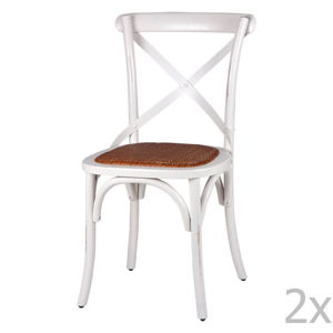 Sada 2 bílých židlí sømcasa Ariana