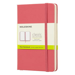 Růžový zápisník v pevné vazbě Moleskine Daisy, 192 stran
