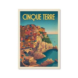 Plakát Americanflat Cinque Terre, 42 x 30 cm