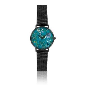 Dámské hodinky s páskem z nerezové oceli v černé barvě Emily Westwood Gardenia