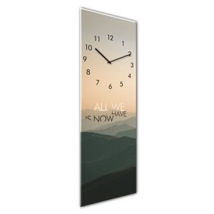 Nástěnné hodiny Styler Glassclock Mountains, 20 x 60 cm