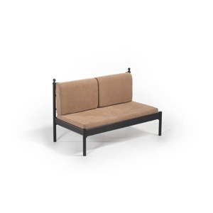 Hnědá dvoumístná venkovní sedačka Mitas, 76 x 149 cm