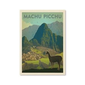 Plakát Americanflat Machu Picchu, 42 x 30 cm
