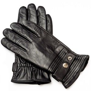 Pánské černé kožené rukavice <br>Pride & Dignity Dennis, vel. S