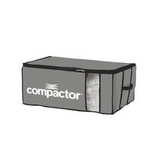 Šedý textilní úložný box Compactor Brand XXL