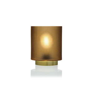 Žlutá skleněná olejová LED lampa Versa Relax, ⌀ 11,8 cm