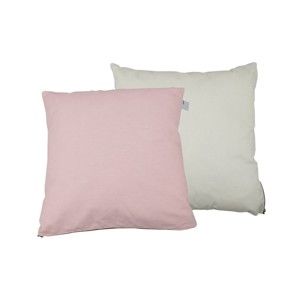 Sada 2 polštářů s výplní Karup Deco Cushion Pink Peonie/Natural, 45  x  45  cm