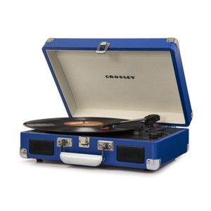 Tmavě modrý gramofon Crosley Cruiser Deluxe