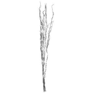 Svítící větev ve stříbrné barvě Best Season Willow, 60 žárovek