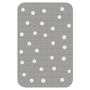 Dětský šedý koberec Zala Living Dots, 67 x 120 cm
