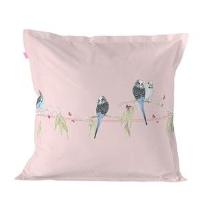 Bavlněný povlak na polštář Happy Friday Pillow Cover Parakeet, 60 x 60 cm