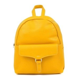 Žlutý dámský kožený batoh Isabella Rhea Mille