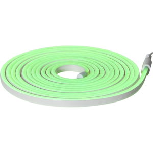 Zelený venkovní světelný řetěz Best Season Rope Light Flatneon, délka 500 cm