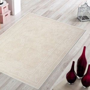 Krémový odolný koberec Vitaus Primrose, 140 x 200 cm