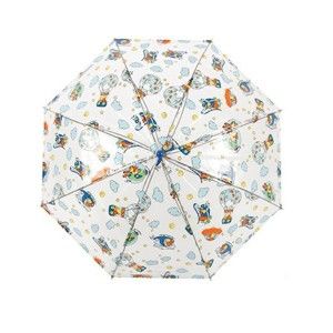 Dětský transparentní holový deštník s modrými detaily Ambiance Doppler, ⌀ 70 cm
