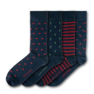 Sada 4 párů unisex ponožek Black&Parker London Trevithen, velikost 37 - 43