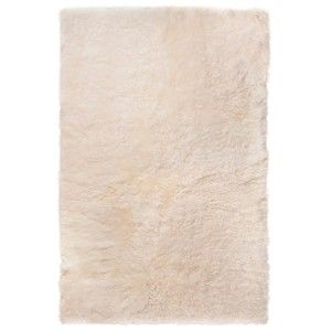 Bílý kožešinový koberec s krátkým chlupem Arctic Fur Nia, 120 x 80 cm