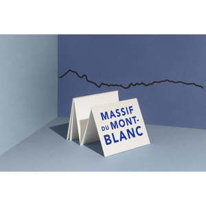 Černá nástěnná dekorace se siluetou města The Line Mont Blanc