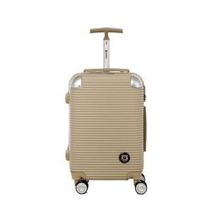 Cestovní kufr na kolečkách ve zlaté barvě s kódovým zámkem Teddy Bear Larisa, 44 l