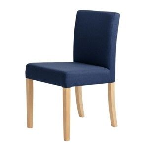Modrá židle s přírodními nohami Custom Form Wilton