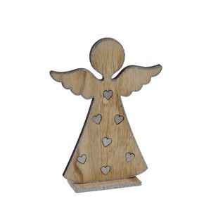 Dřevěný dekorativní anděl Ego Dekor Mia, výška 24 cm