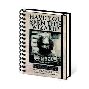 Linkovaný zápisník A5 Pyramid International Harry Potter: Sirius Black, 80 stran