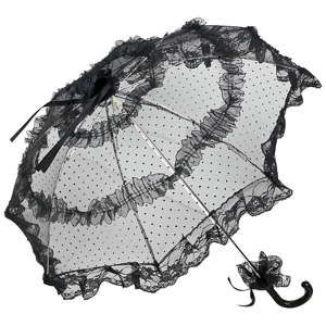 Černý holový deštník Von Lilienfeld Bridal Salomea