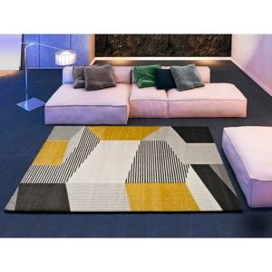 Šedo-béžový koberec Universal Elle Multi, 120 x 170 cm