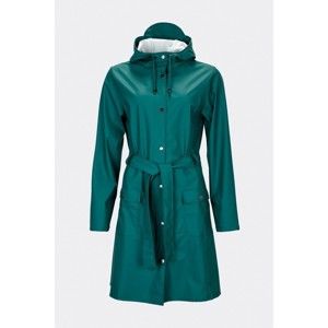 Tmavě zelený dámský plášť s vysokou voděodolností Rains Curve Jacket, velikost L / XL