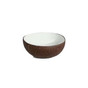 Smaltovaná miska v kokosové skořápce Simla Shell, ⌀ 12 cm