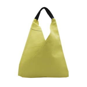 Žlutozelená kabelka z pravé kůže Andrea Cardone Karula