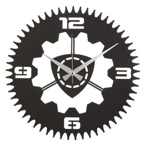 Kovové nástěnné hodiny Leo, ø 50 cm