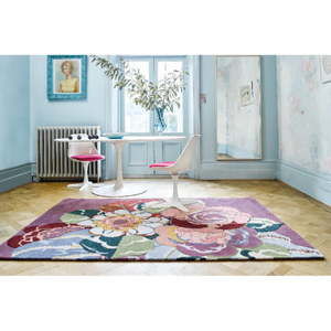 Růžový ručně tkaný koberec Flair Rugs Rosa Lifestyle, 200 x 290 cm