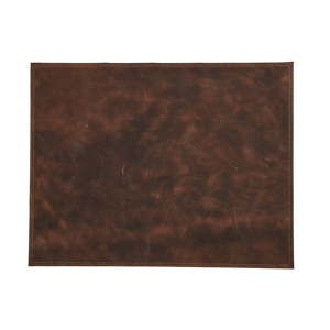 Sada 4 světle hnědých kožených prostírání Furnhouse Doha, 45 x 35 cm