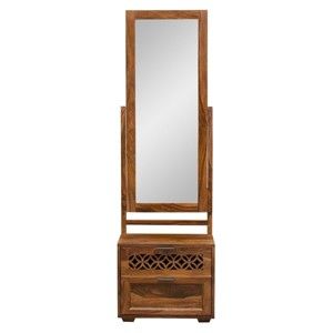 Toaletní stolek z masivního palisandrového dřeva se zrcadlem Massive Home Rosie