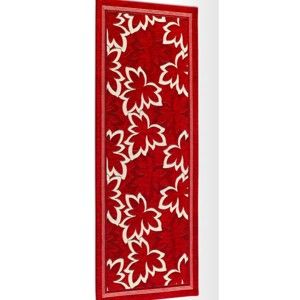 Červený vysoce odolný kuchyňský běhoun Webtappeti Maple Rosso, 55 x 140 cm