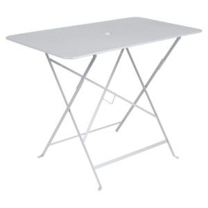 Bílý zahradní stolek Fermob Bistro, 97 x 57 cm