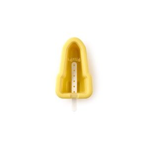 Žlutá silikonová forma na zmrzlinu ve tvaru rakety Lékué Iconic