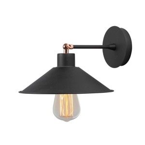 Černé nástěnné svítidlo Hat Uno Wall Lamp