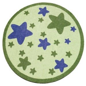 Dětský zelený koberec Zala Living Star, ⌀ 100 cm
