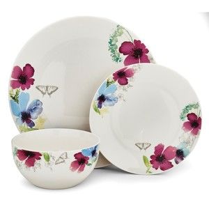 3dílný set nádobí z porcelánu Cooksmart England Chatsworth Floral