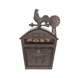 Hliníková poštovní schránka Clayre & Eef, výška 38 cm