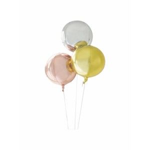 Balon ve stříbrné barvě Talking tables Orb, ⌀ 40 cm