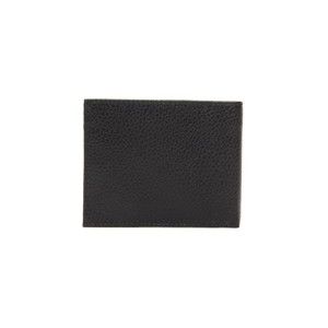 Černá pánská kožená peněženka Trussardi Pickpocket, 12,5 x 9,5 cm